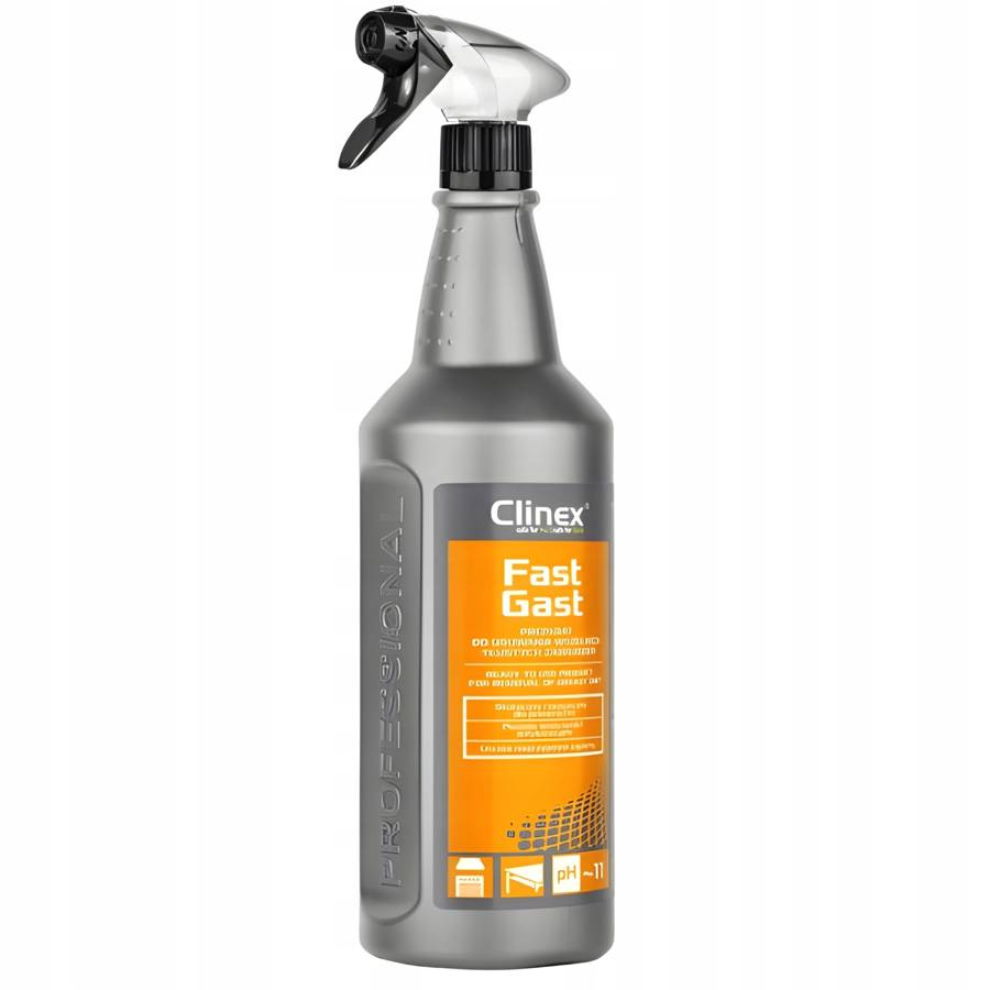 Clinex Płyn Do Usuwania Tłuszczu Przypaleń Tłustych Zabrudzeń Spray 1L