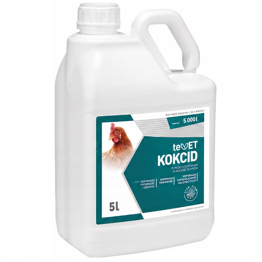 Tevet Kokcid Drób Na Kokcydiozę Jelita Odporność i Nabłonek 5L PREMIUM