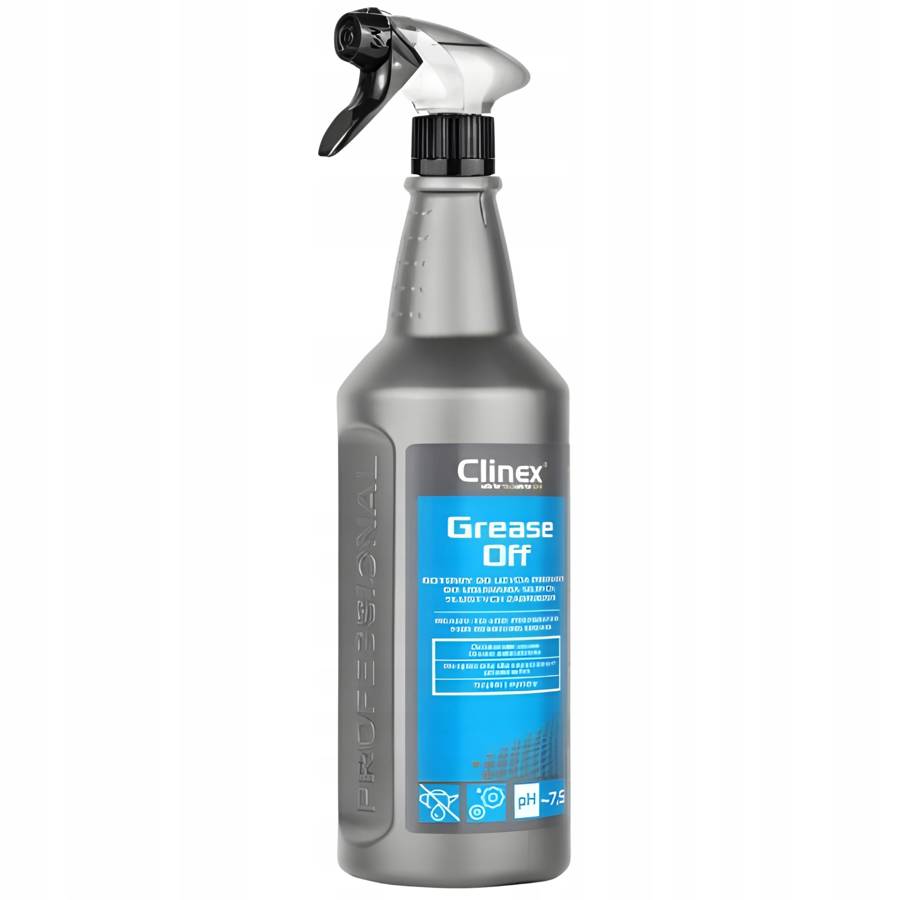 Clinex GreaseOff 1L Płyn Do Tłustych Zabrudzeń i Plam Odtłuszczacz Spray 