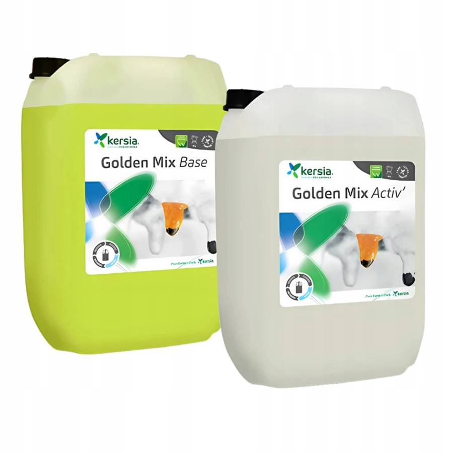 KERSIA G-MIX POWER ACTIV + BASE 10KG+10KG (2x10kg) Dwuskładnikowy Preparat do Dezynfekcji Strzyków G-Mix Power 2 x 10kg