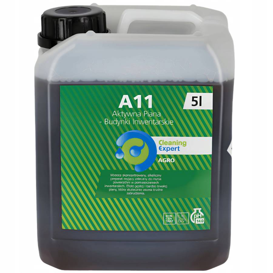 Cleaning Expert A11 Aktywna piana do mycia obór kurników chlewni 5L MOCNA