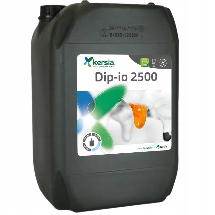 KERSIA DIP IO 2500 22kg Jod Dezynfekcja i Ochrona Strzyków Krowy Owce Kozy