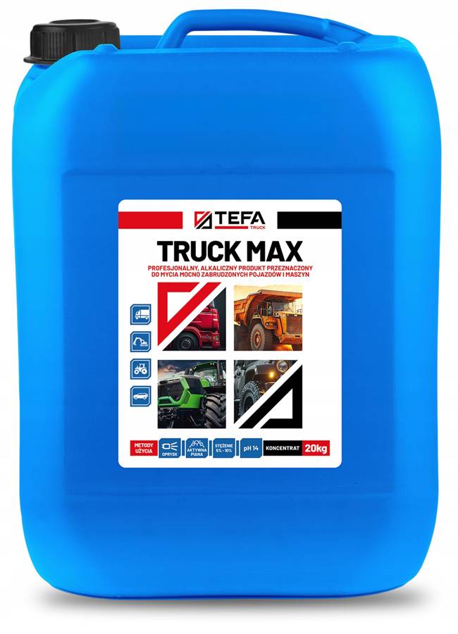 TEFA Truck Max 20kg Alkaliczny produkt do mycia mocno zabrudzonych pojazdów