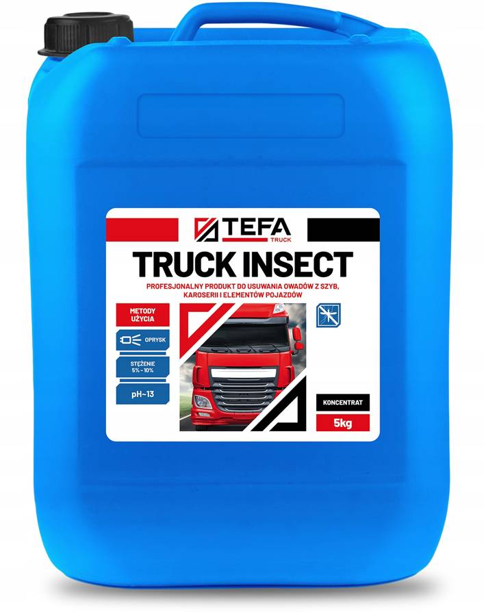 TEFA Truck Insect 5kg. Do usuwania owadów z szyb oraz karoserii pojazdów