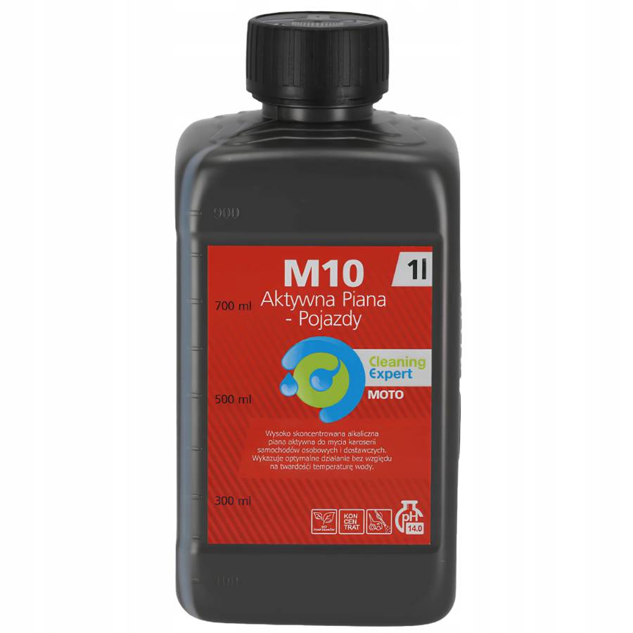 Cleaning Expert M10 Aktywna piana do mycia aut 1L Silny Efekt