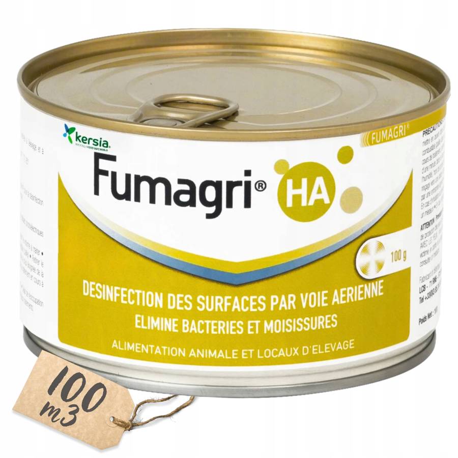 KERSIA Fumagri HA 100m3 Świeca dymna do dezynfekcji Kurnika Chlewni Silosów 