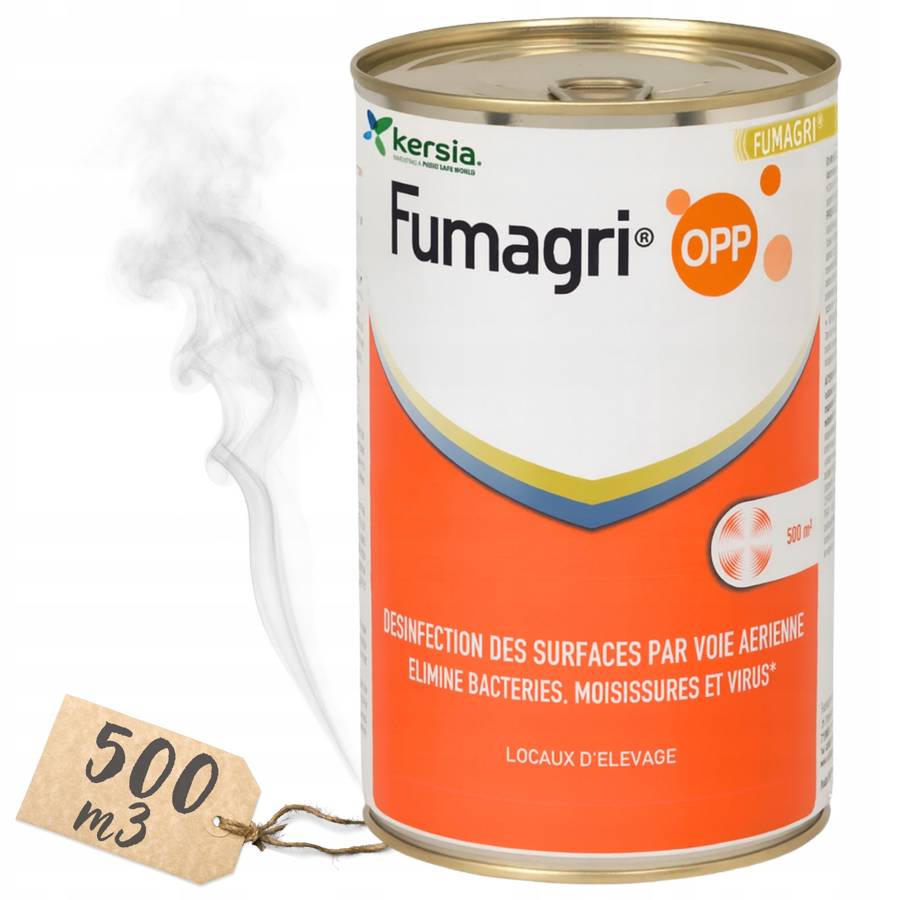 KERSIA Fumagri 500m3 Świeca dymna do dezynfekcji Kurnika Chlewni Silosów 
