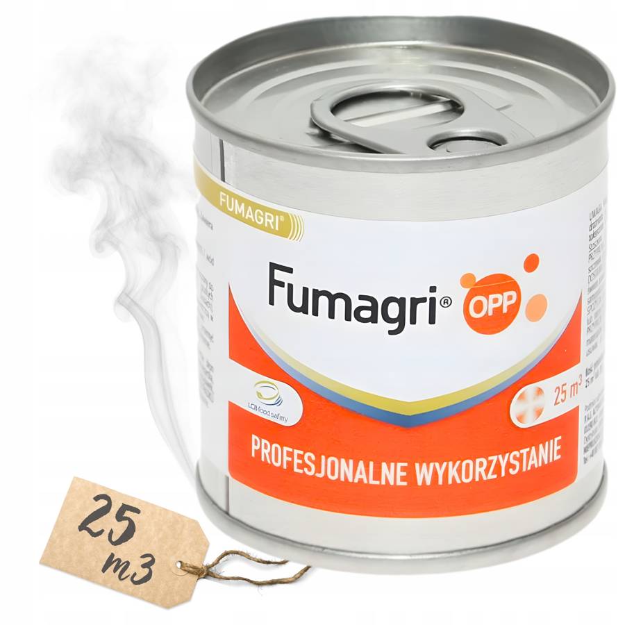 KERSIA Fumagri OPP 25m Świeca dymna do dezynfekcji Kurnika Chlewni Silosów 