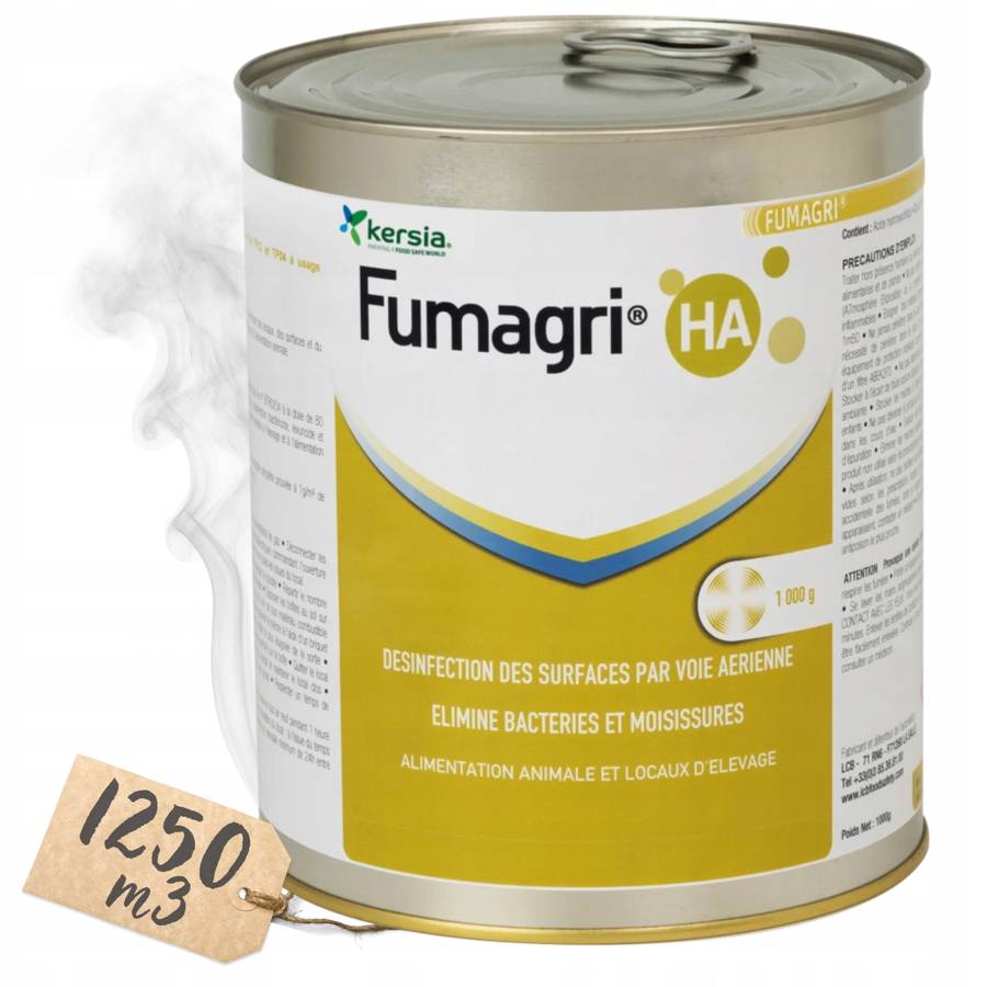 KERSIA Fumagri HA 1250m Świeca dymna do dezynfekcji Kurnika Chlewni Silosów 