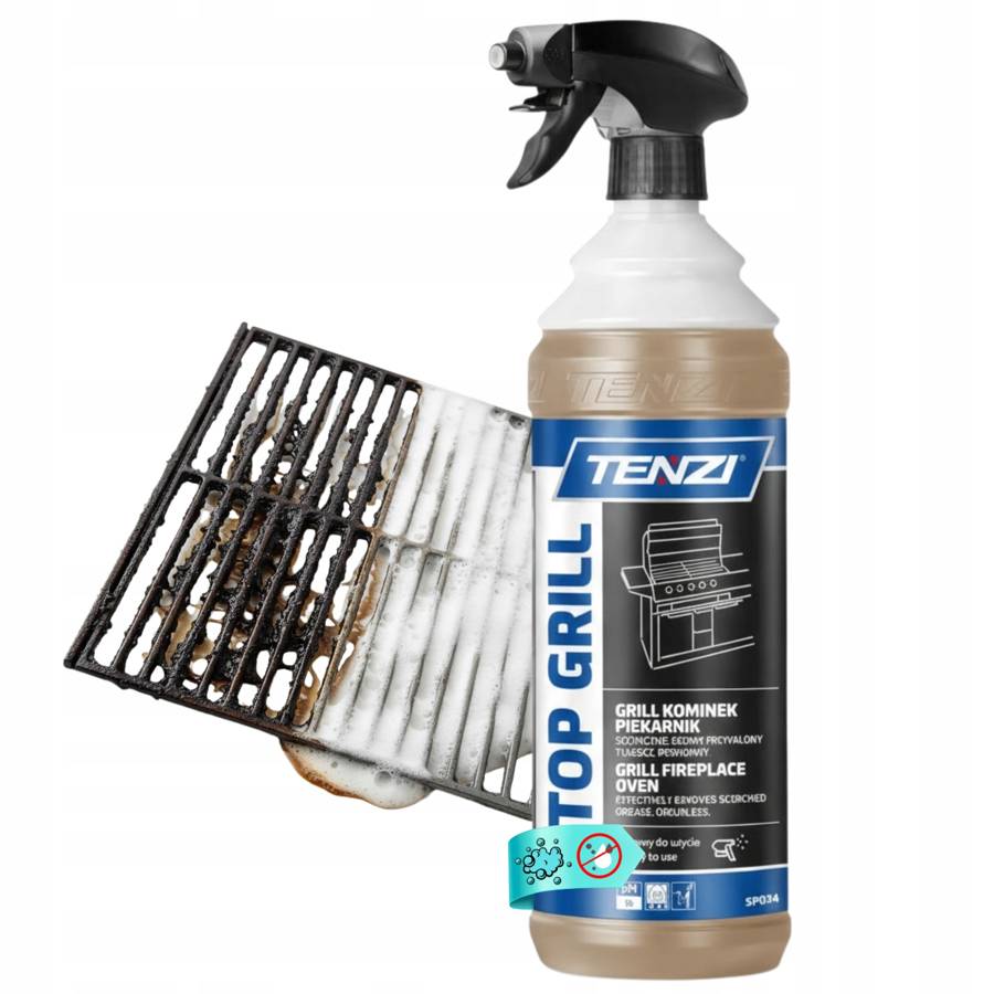 TENZI TOP GRILL 1L Płyn Do Czyszczenia Grila Piekarnika Rusztu Tłuszczu Przypaleń