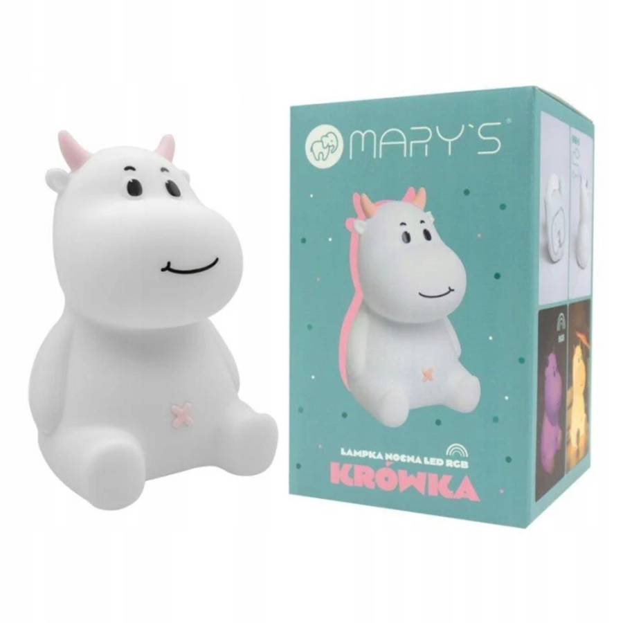 ECO MARY'S Krówka różowa Lampka nocna LED KRÓWKA RÓŻOWA MW20537