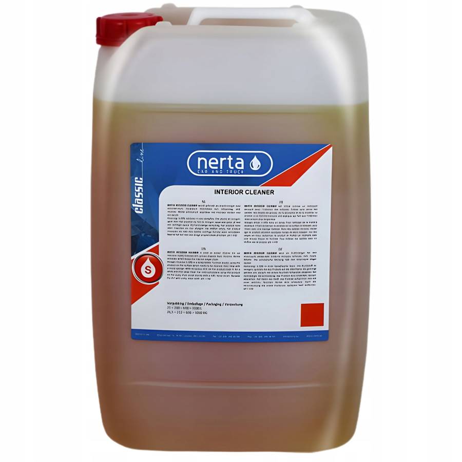 NERTA INTERIOR CLEANER 5L Płyn do prania tapicerki samochodowej INTERIOR CLEANER 5L