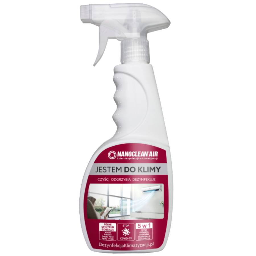 NANOCLEAN AIR 4HOME lawenda Środek do czyszczenia i odgrzybiania klimatyzacji AIR 4HOME 0,5l
