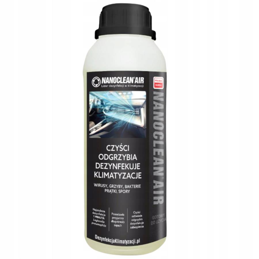 NANOCLEAN AIR 1L lawenda Gotowy płyn do czyszczenia i odgrzybiania klimatyzacji AIR 1l