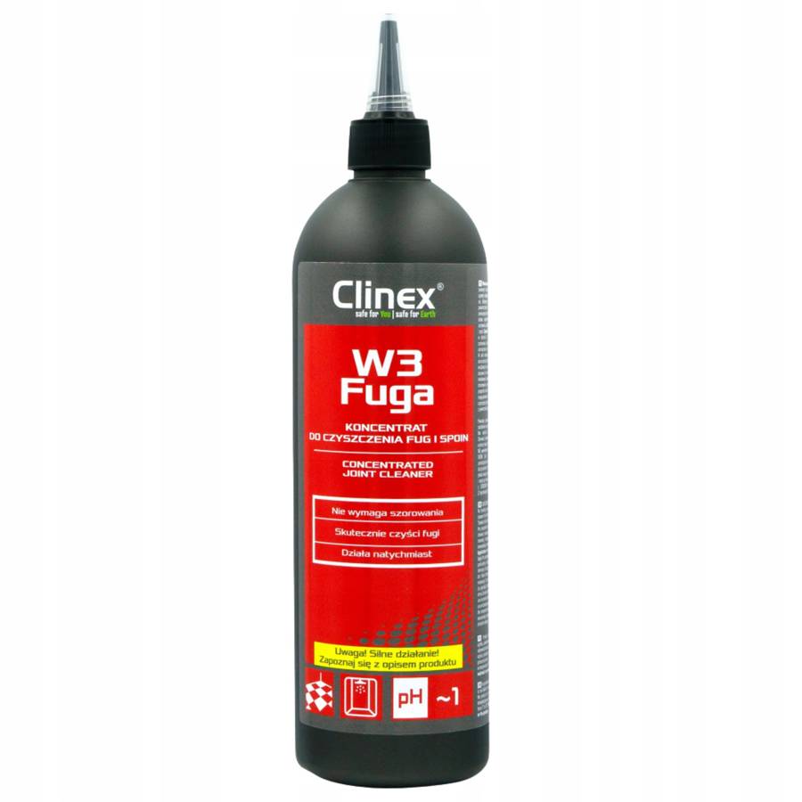 CLINEX W3 Fuga Koncentrat do czyszczenia fug i spoin wc płytki 0,5L